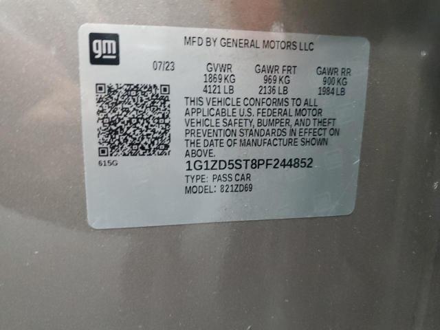 1G1ZD5ST8PF244852 - 2023 CHEVROLET MALIBU LT Қоңыр фото 12