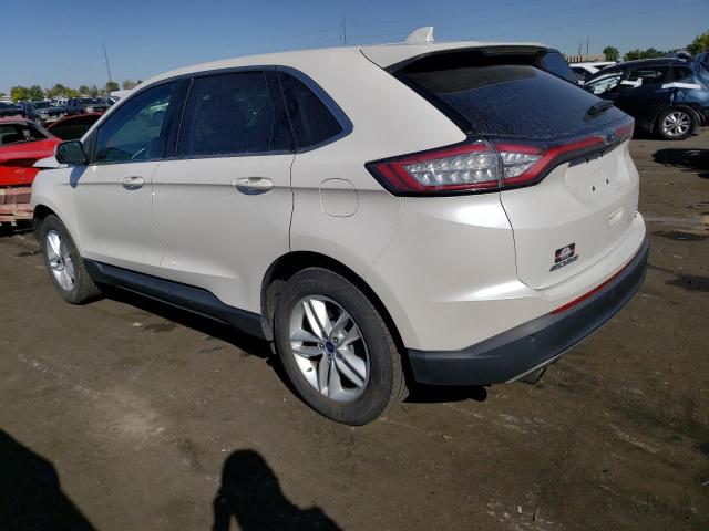 2FMTK4J93FBB72232 - 2015 FORD EDGE SEL WHITE photo 2