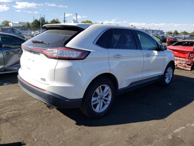 2FMTK4J93FBB72232 - 2015 FORD EDGE SEL WHITE photo 3