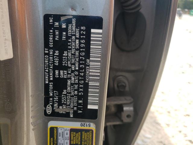 5XXGT4L31JG196128 - 2018 KIA OPTIMA LX Grau Foto 12