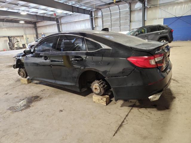 1HGCV1F38JA030222 - 2018 HONDA ACCORD SPORT Սև լուսանկար 2