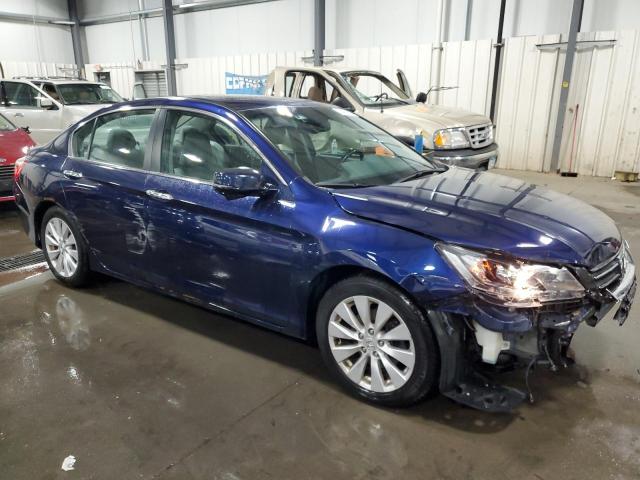 1HGCR2F81DA257343 - 2013 HONDA ACCORD EXL BLUE photo 4