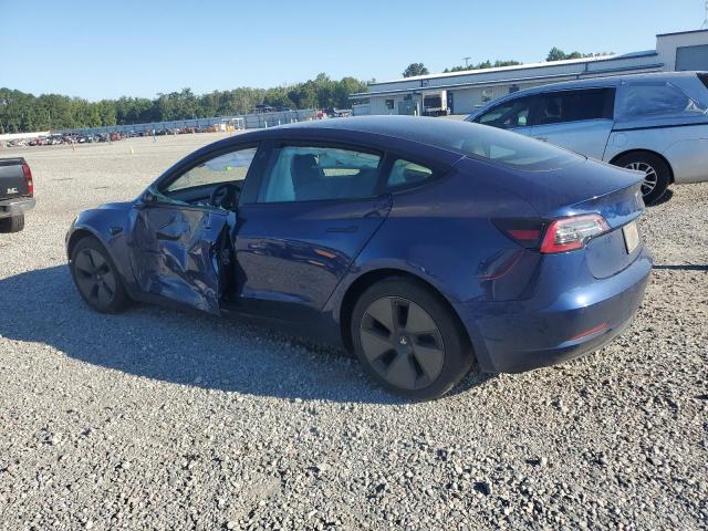 5YJ3E1EA7MF921287 - 2021 TESLA MODEL 3 BLUE photo 2