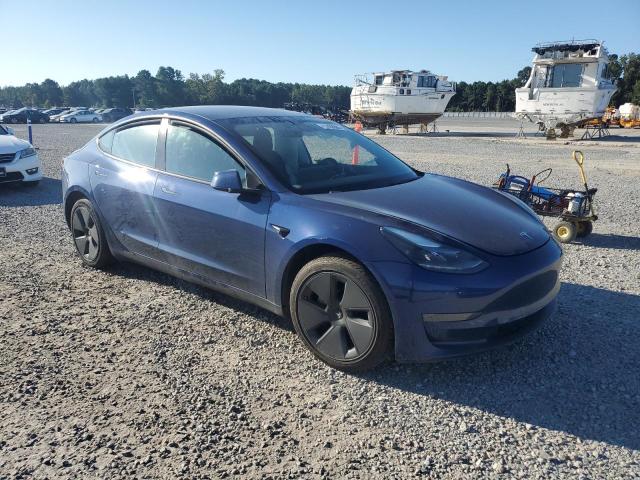 5YJ3E1EA7MF921287 - 2021 TESLA MODEL 3 BLUE photo 4