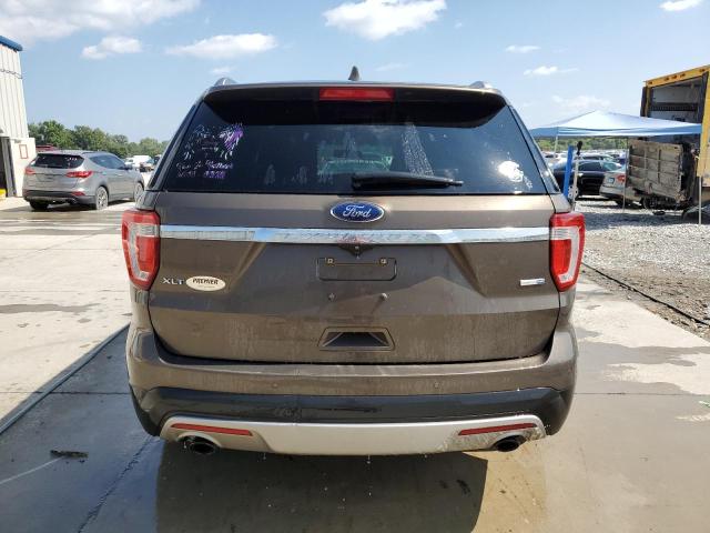 1FM5K8DH4GGA72041 - 2016 FORD EXPLORER XLT BROWN photo 6