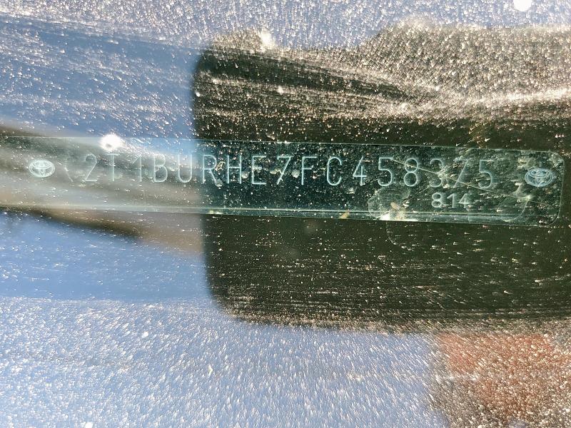 2T1BURHE7FC458375 - 2015 TOYOTA COROLLA L SILVER photo 12