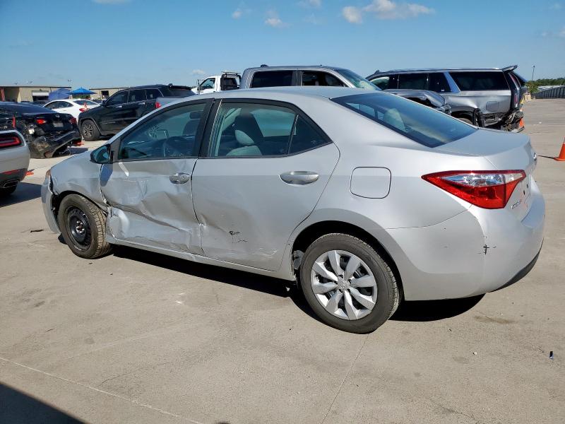 2T1BURHE7FC458375 - 2015 TOYOTA COROLLA L SILVER photo 2