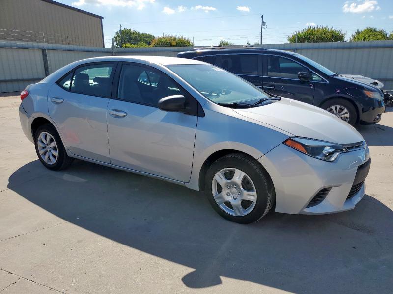 2T1BURHE7FC458375 - 2015 TOYOTA COROLLA L SILVER photo 4