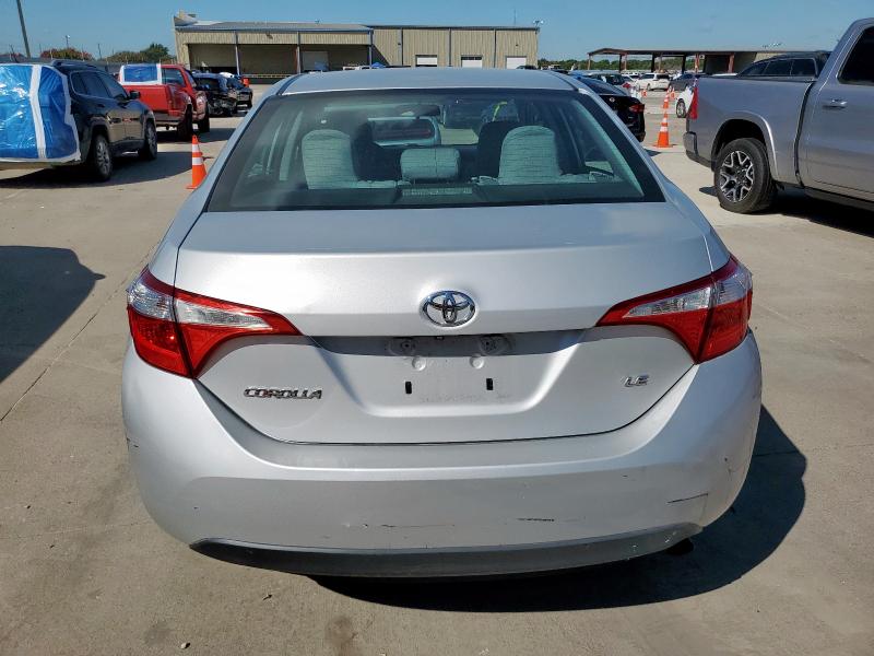 2T1BURHE7FC458375 - 2015 TOYOTA COROLLA L SILVER photo 6