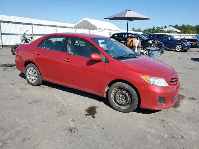 2T1BU4EE3DC006475 - 2013 TOYOTA COROLLA BASE RED photo 4