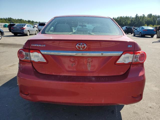 2T1BU4EE3DC006475 - 2013 TOYOTA COROLLA BASE RED photo 6
