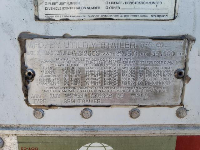 1UYVS25349M663805 - 2009 UTILITY TRAILER Սպիտակ լուսանկար 10