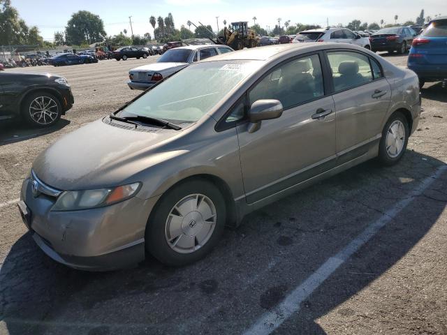 JHMFA36237S024520 - 2007 HONDA CIVIC HYBRID BEIGE photo 1