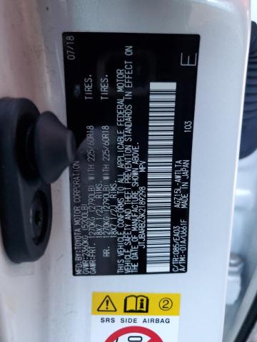 JTJBARBZ3K2189298 - 2019 LEXUS NX 300 BASE თეთრი ფოტო 13