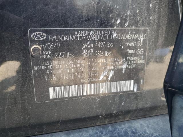 5NPE34AF3HH542084 - 2017 HYUNDAI SONATA SPORT BLACK photo 12