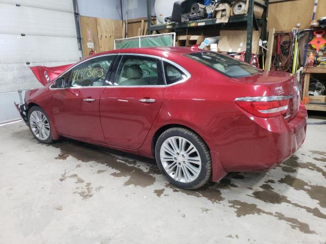 1G4PP5SK7D4175801 - 2013 BUICK VERANO RED photo 2