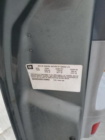 2G4WC532551226862 - 2005 BUICK LACROSSE CX Bleu photo 12