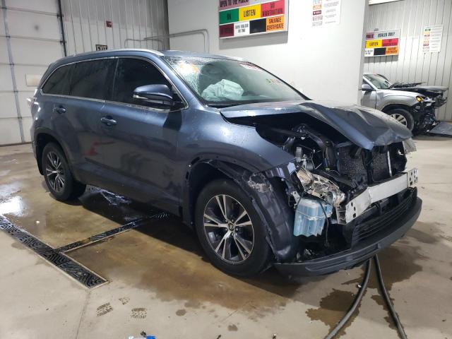 5TDJKRFH1GS500515 - 2016 TOYOTA HIGHLANDER XLE BLUE photo 4