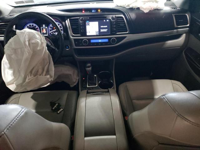 5TDJKRFH1GS500515 - 2016 TOYOTA HIGHLANDER XLE BLUE photo 8