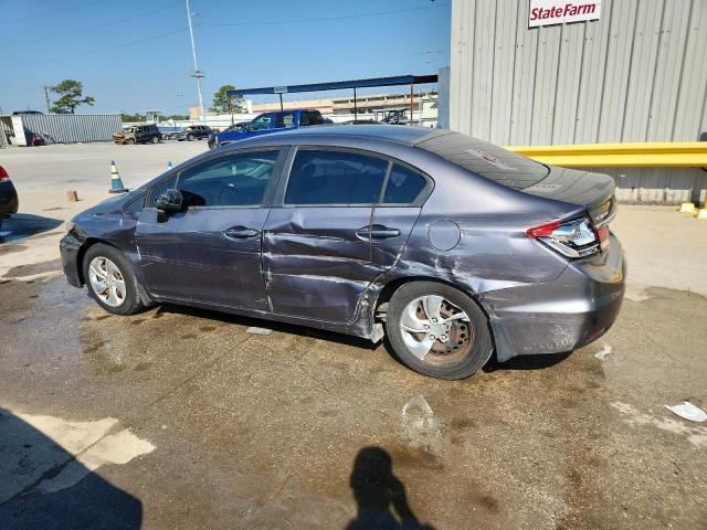 19XFB2F52FE105559 - 2015 HONDA CIVIC LX ნაცრისფერი ფოტო 2