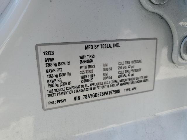 7SAYGDEE6PA197908 - 2023 TESLA MODEL Y Ağ foto 12