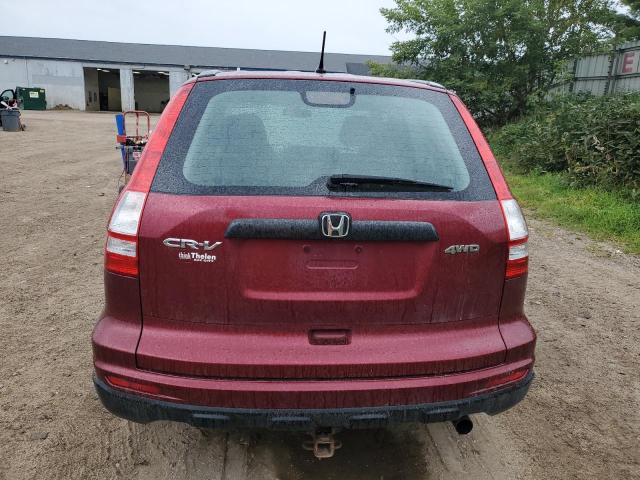 5J6RE4H35AL073454 - 2010 HONDA CR-V LX RED photo 6