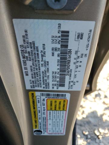 3FA6P0HD9KR164384 - 2019 FORD FUSION SE Braun Foto 13