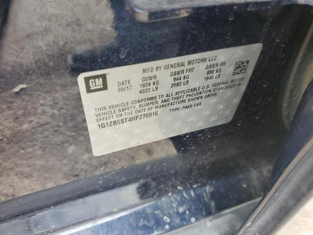 1G1ZB5ST4HF276916 - 2017 CHEVROLET MALIBU LS Niebieski zdjęcie 12