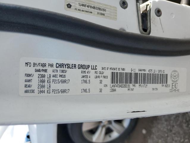 1J4NF4FB4BD265191 - 2011 JEEP COMPASS 白色 照片 13