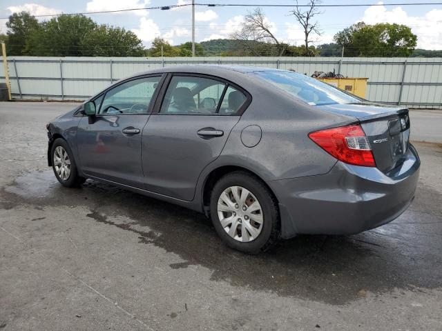 19XFB2F53CE345165 - 2012 HONDA CIVIC LX GRAY photo 2