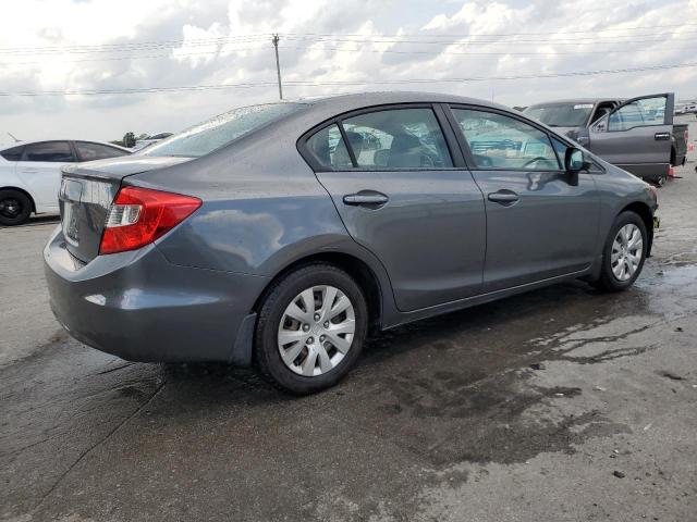 19XFB2F53CE345165 - 2012 HONDA CIVIC LX GRAY photo 3