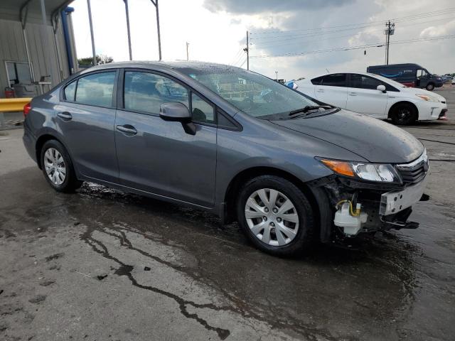 19XFB2F53CE345165 - 2012 HONDA CIVIC LX GRAY photo 4