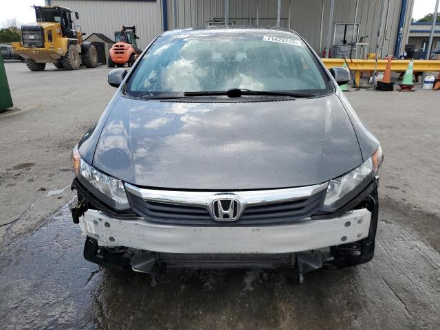 19XFB2F53CE345165 - 2012 HONDA CIVIC LX GRAY photo 5