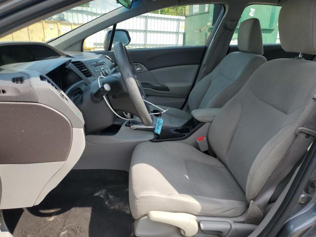 19XFB2F53CE345165 - 2012 HONDA CIVIC LX GRAY photo 7