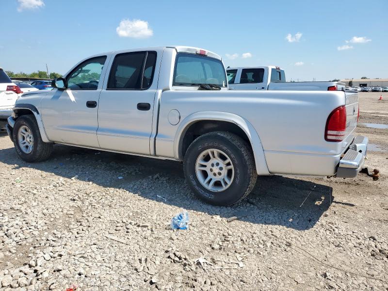 1D7HL48N44S508781 - 2004 DODGE DAKOTA QUAD SLT SILVER photo 2