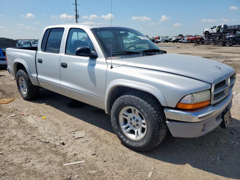 1D7HL48N44S508781 - 2004 DODGE DAKOTA QUAD SLT SILVER photo 4