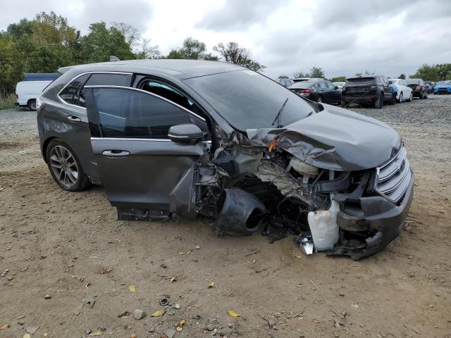 2FMPK4K96HBB54343 - 2017 FORD EDGE TITANIUM GRAY photo 4