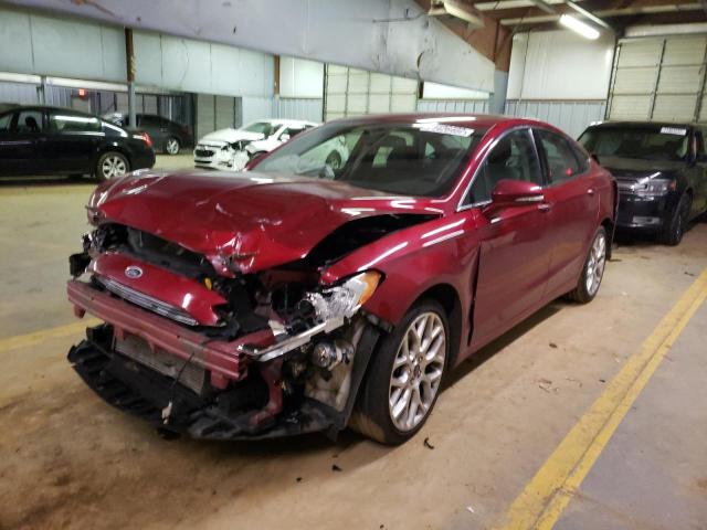 3FA6P0K93ER397461 - 2014 FORD FUSION TITANIUM BURGUNDY photo 1