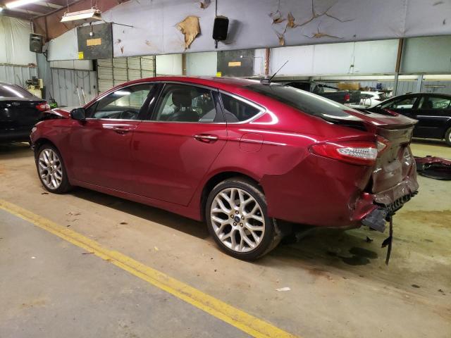 3FA6P0K93ER397461 - 2014 FORD FUSION TITANIUM BURGUNDY photo 2