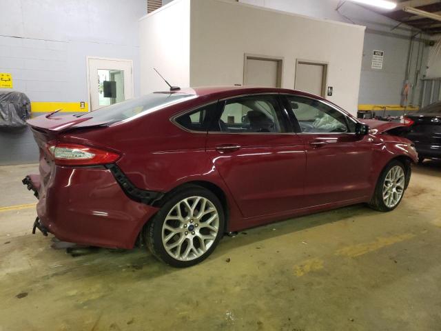 3FA6P0K93ER397461 - 2014 FORD FUSION TITANIUM BURGUNDY photo 3