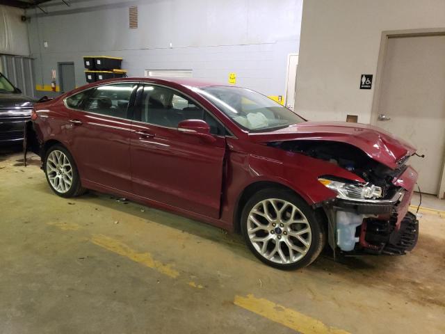 3FA6P0K93ER397461 - 2014 FORD FUSION TITANIUM BURGUNDY photo 4