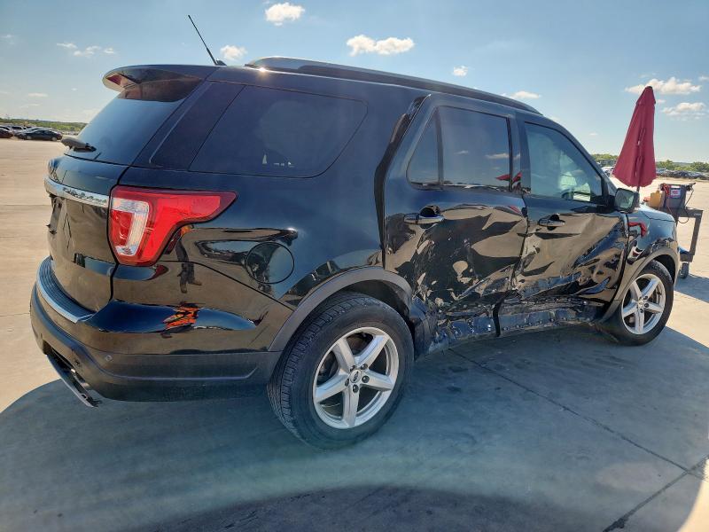 1FM5K7D82JGB42122 - 2018 FORD EXPLORER XLT Чорний фото 3