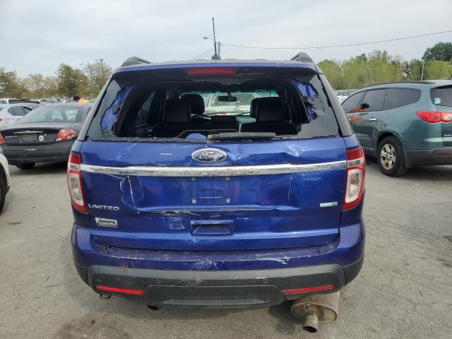 1FM5K8F82EGA14763 - 2013 FORD EXPLORER LIMITED BLUE photo 6