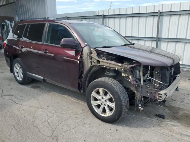 5TDBK3EH4CS141187 - 2012 TOYOTA HIGHLANDER BASE 勃艮第红 照片 4