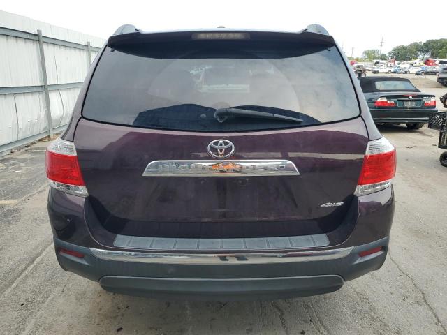 5TDBK3EH4CS141187 - 2012 TOYOTA HIGHLANDER BASE 勃艮第红 照片 6