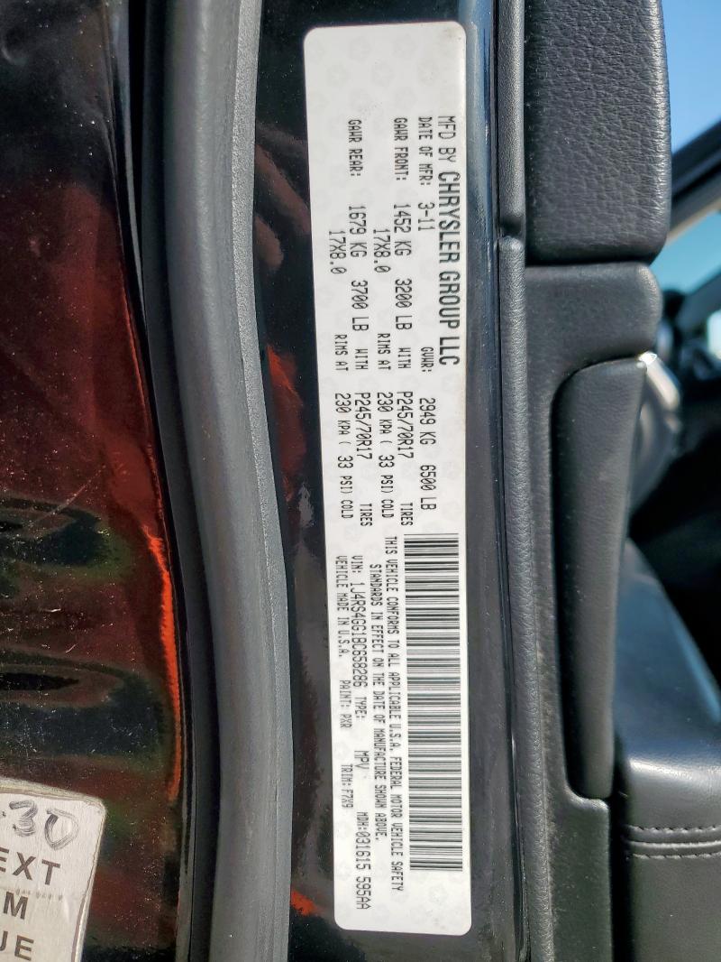 1J4RS4GG1BC658286 - 2011 JEEP GRAND CHER LAREDO 黑色 照片 13