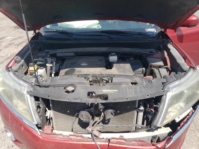 5N1AR2MN9FC633059 - 2015 NISSAN PATHFINDER S 勃艮第红 照片 12