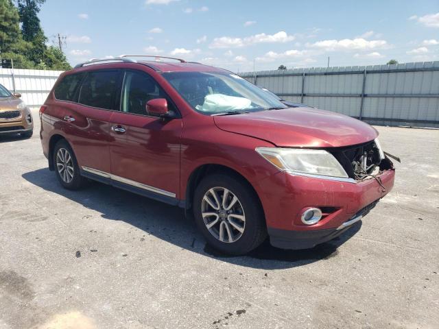 5N1AR2MN9FC633059 - 2015 NISSAN PATHFINDER S 勃艮第红 照片 4