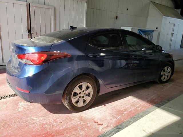 5NPDH4AE7GH671691 - 2016 HYUNDAI ELANTRA SE BLUE photo 3