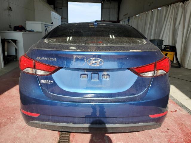 5NPDH4AE7GH671691 - 2016 HYUNDAI ELANTRA SE BLUE photo 6